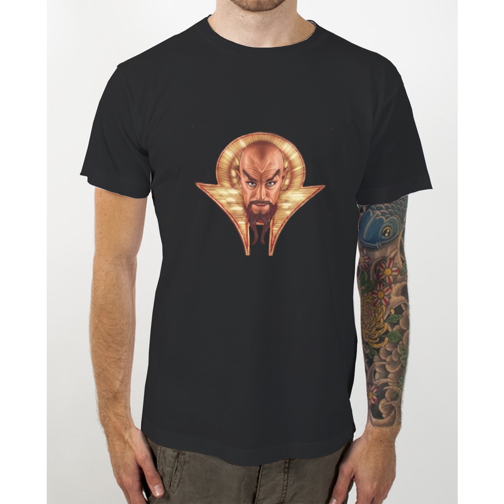 Kaos T-Shirt  Hitam  Film Jadul Ming Flash Gordon