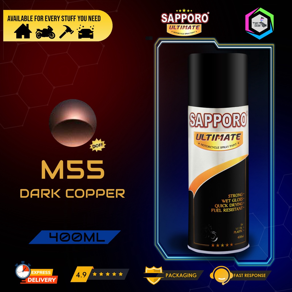 SAPPORO ULTIMATE Metallic Colour Cat Semprot M55 - Dark Copper