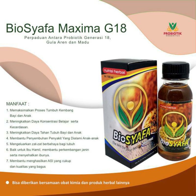 probiotik sikulus biosyafa maxima G18