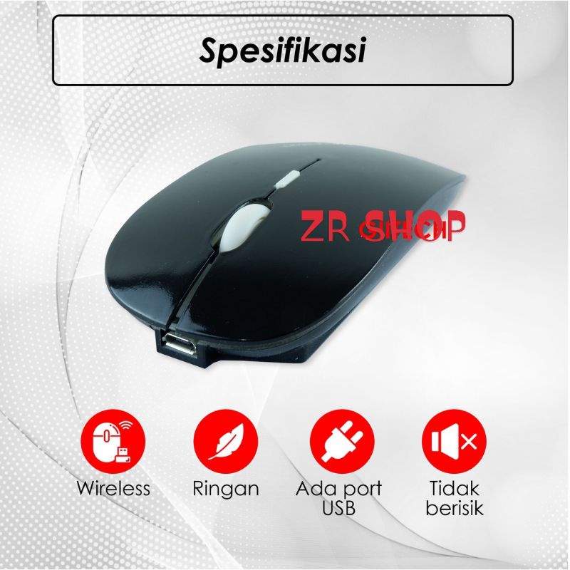 Microstart Mouse Wireless Silent Click Rechargeable 2.4Ghs