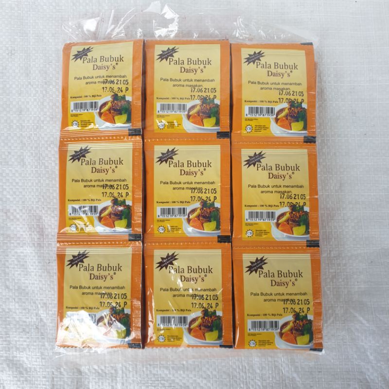 [Pack] Bumbu Masak Instan Pala Bubuk Daisy sachet - PALA