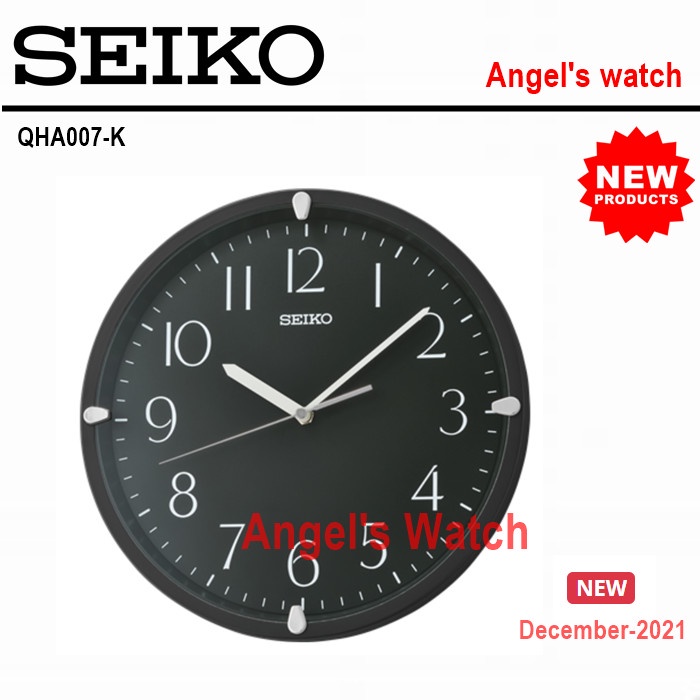 JAM DINDING SEIKO QHA007K QHA007 ORIGINAL WALL CLOCK SEIKO NEW