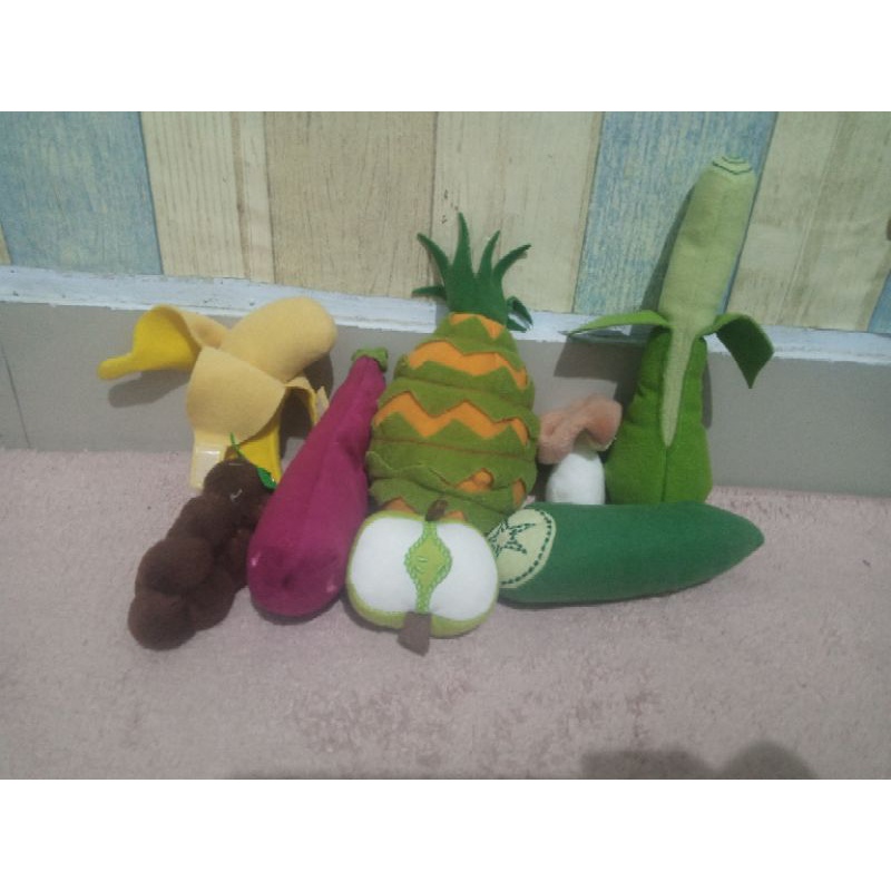 preloved boneka sayur dan buah/boneka sayur/boneka buah