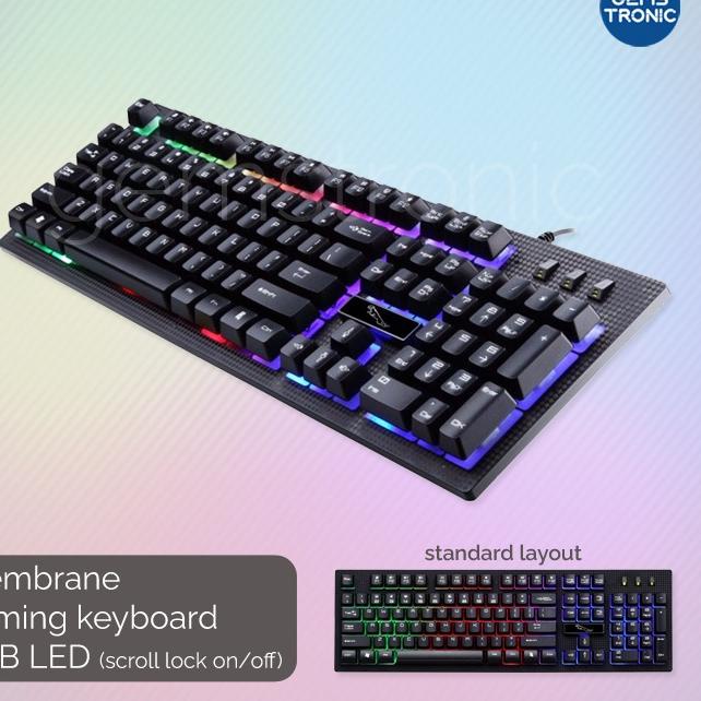 Kirim Langsung Leopard G20 Gaming Keyboard with LED RGB Light Game