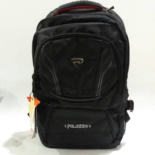 Tas backpack palazzo 35209 tas ransel sekolah palazzo murah black-black