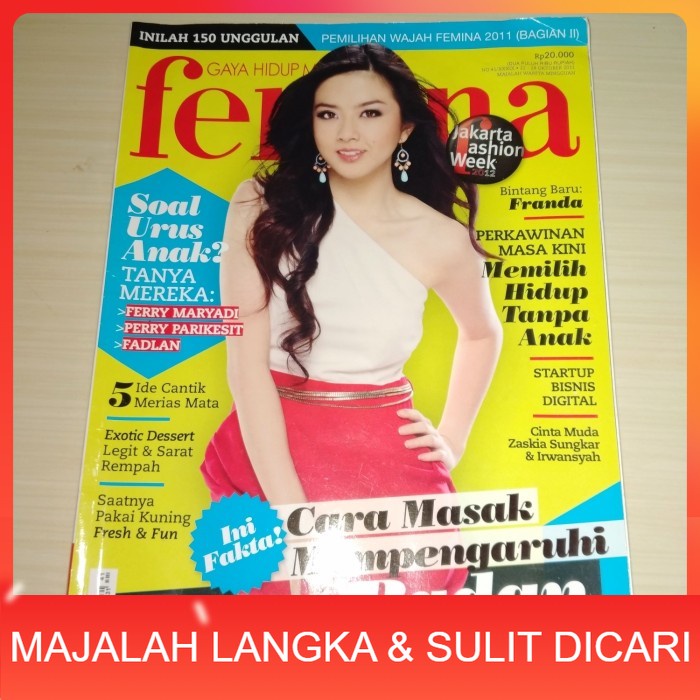 Majalah FEMINA No.41 Okt 2011 FRANDA Langka