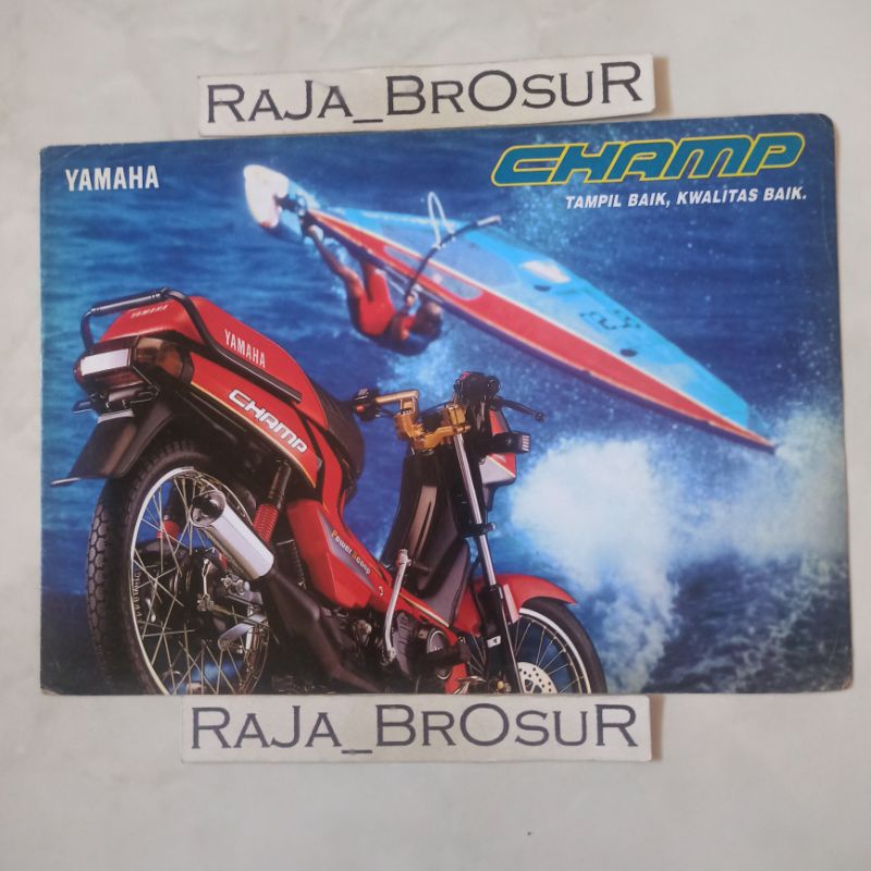 Poster brosur katalog leaflet jadul lawas Yamaha Alfa Champ 2Tak 2T 1991