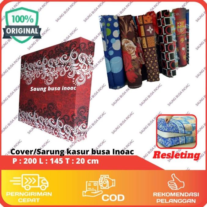 INOAC Cover/Sarung Kasur Busa no.3 ukuran 200 x 145 x 20cm -