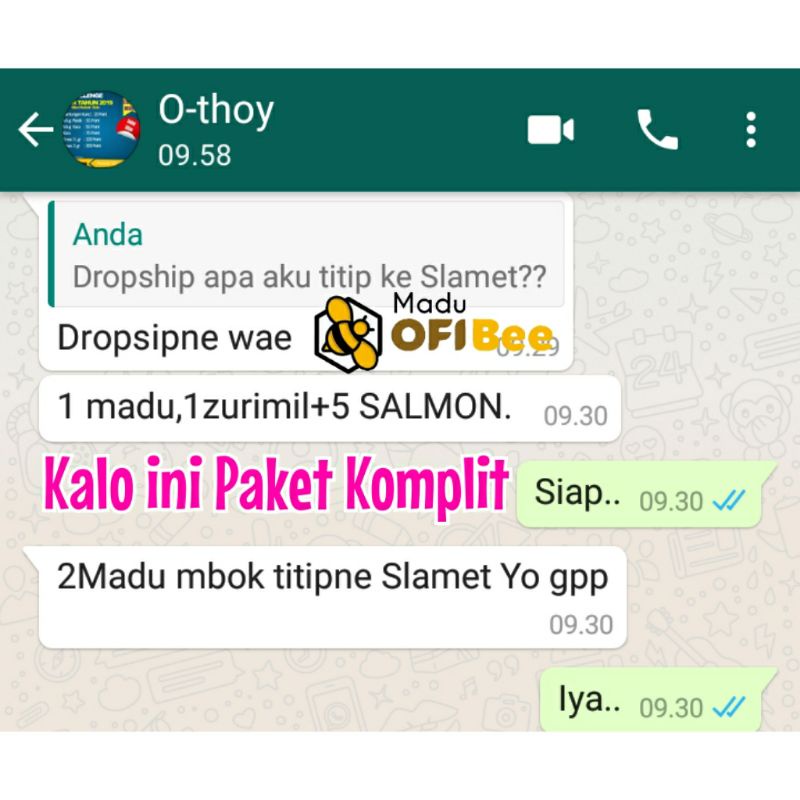 [COD) Madu Murni Asli Madu Nektar Bunga