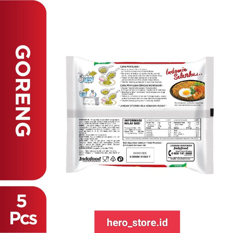 Indomie Goreng 5 pcs