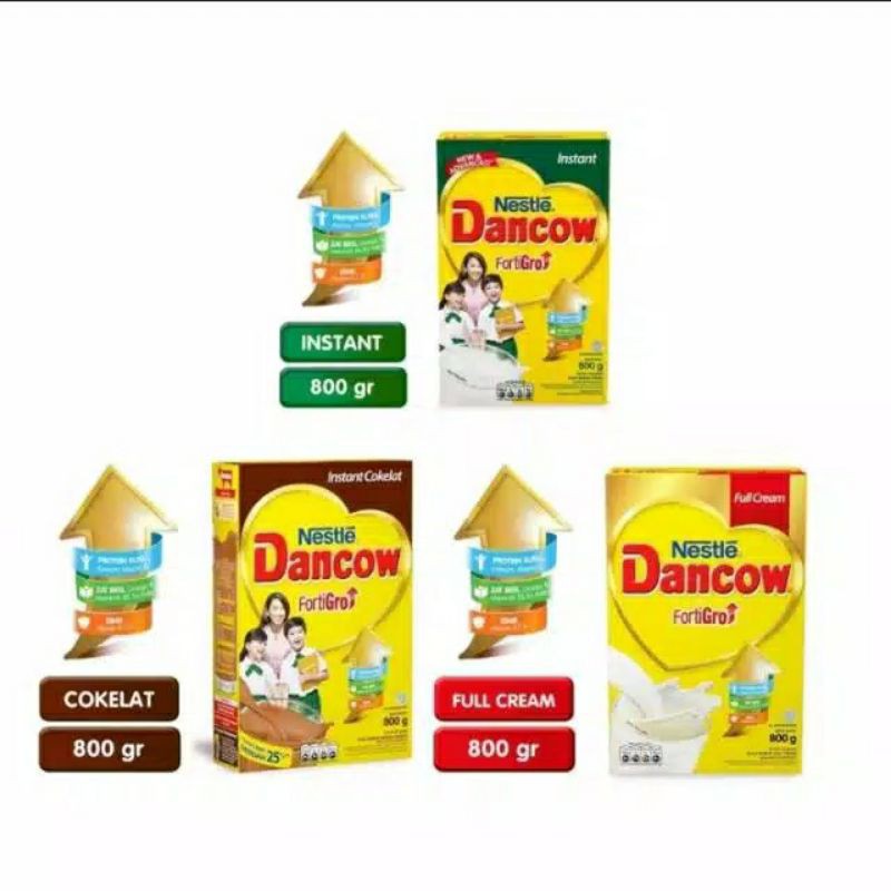 

Dancow Fortigro Full Cream / Instant / Cokelat 800gr