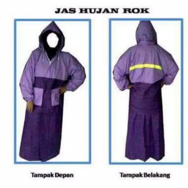 JAS HUJAN ROK MUSLIMAH/JAS HUJAN ROK SALSA/JAS HUJAN WANITA MUSLIMAH/JAS HUJAN ROK HIJAB