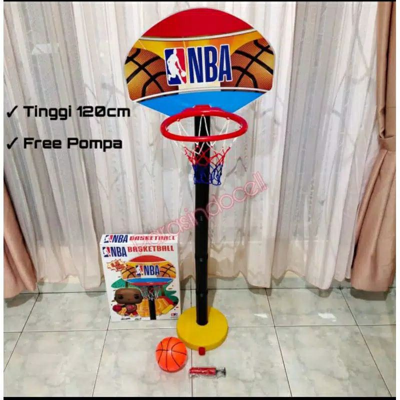 Ring Basket Tiang include pompa bola anak | NBA Ring Basket | Ring Basket Portable | SNI