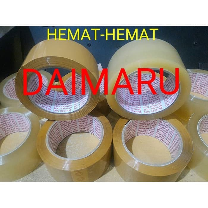 

Hari Ini Lakban Bening / Coklat Merk Daimaru 2" 90Yard Diskon
