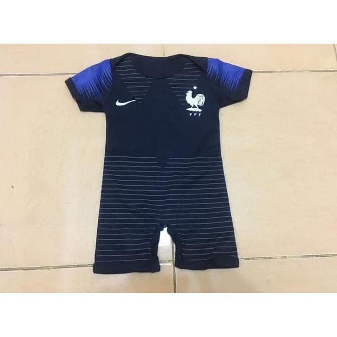 BAJU BOLA BAYI u002F BABY JUMPER Prancis Home World Cup 2018 / asean games / asia game / asian game