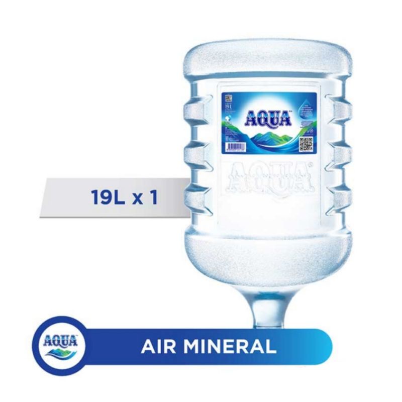 

AQUA GALON + ISI 19 LITER - AIR MINERAL ISI ULANG