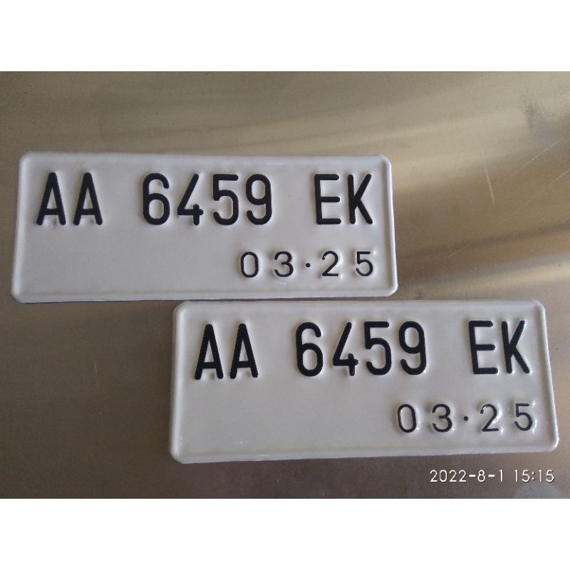 Plat Nomer Ukuran Asli