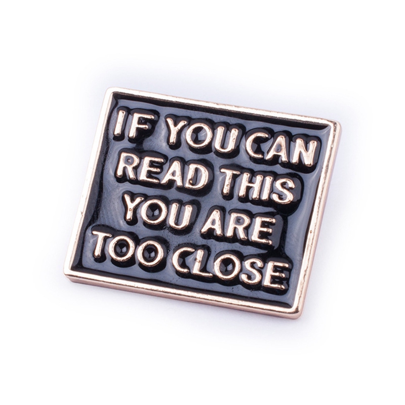 Pin Bros Enamel If You Can Read This Metal wvt-3