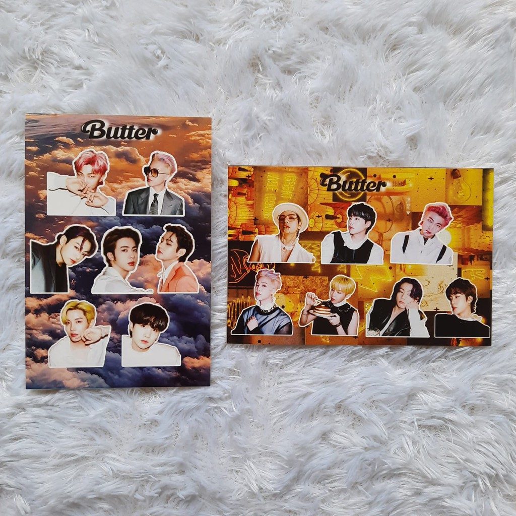 STICKER BANGTAN BUTTER NAMJOON SEOKJIN JHOPE SUGA JIMIN TAEHYUNG JUNGKOOK