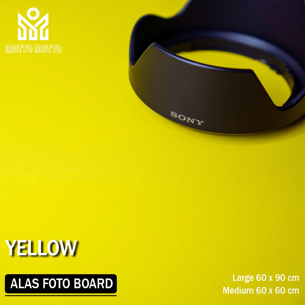 

Alas Foto Papan Board Warna Solid Yellow - Large