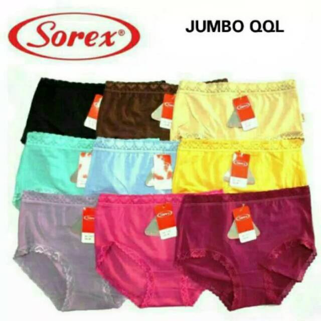 Celana Dalam Wanita Jumbo Sorex 3056 EQL/4L QQL/5L Renda / CD Cewek Big Size Sorex Jumbo XXXXL Super Nyaman