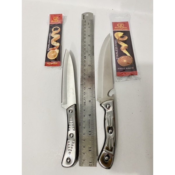 Pisau Dian Jin Stainless Steel / Pisau Dapur Gagang Stainless Steel Dian Jin / Knife Dian Jin