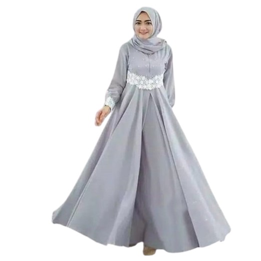 Pajera Maxi  Dress Gamis Mutiara  Baju Muslim Modern