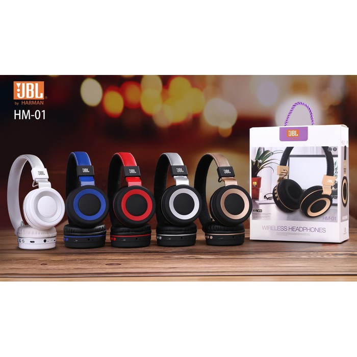 Headphone Bluetooth JBL handsfree headset bluetooth wireless HM-01