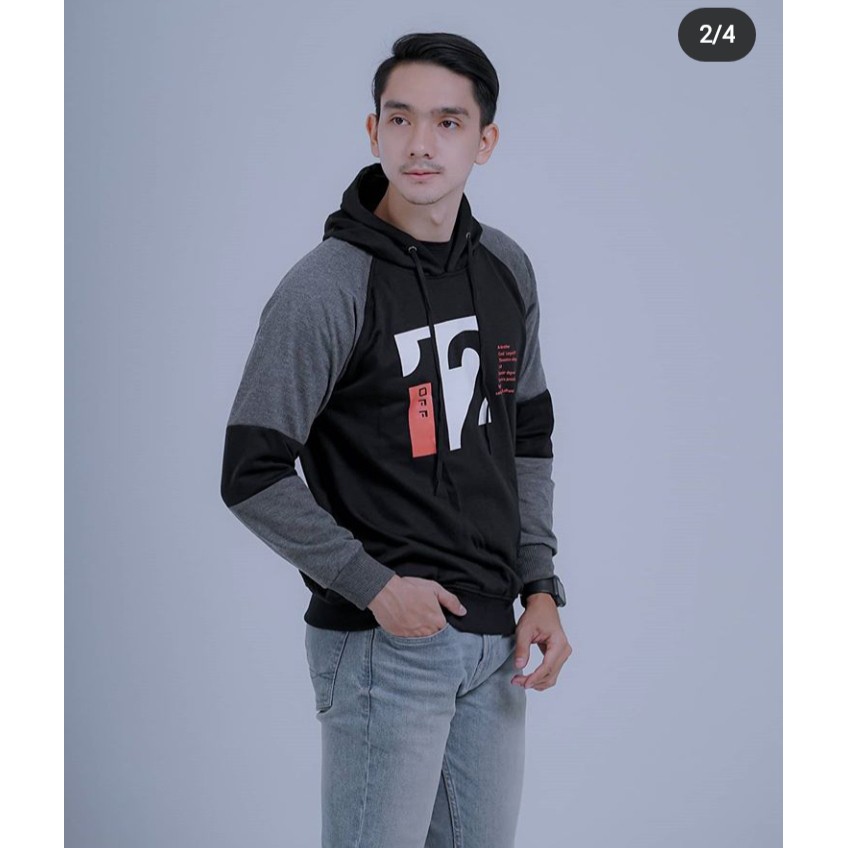 Sweater OFF 12 Reglan Hoodie Pria