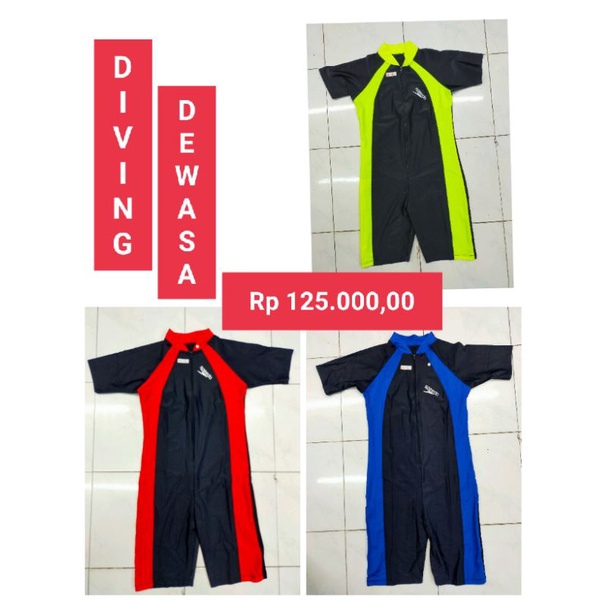 BAJU RENANG DIVING DEWASA SPEEDO WANITA