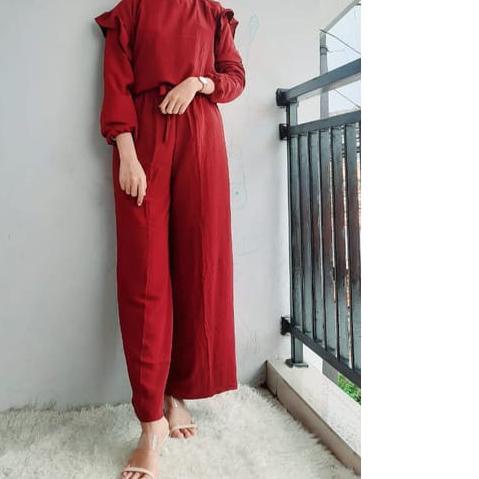 ✩ ONE SET CRINKLE | STELAN RUBY | RUBY SET RAYON CRINKLE | SETELAN KULOT CRINKEL | ONE SET CRINKLE S