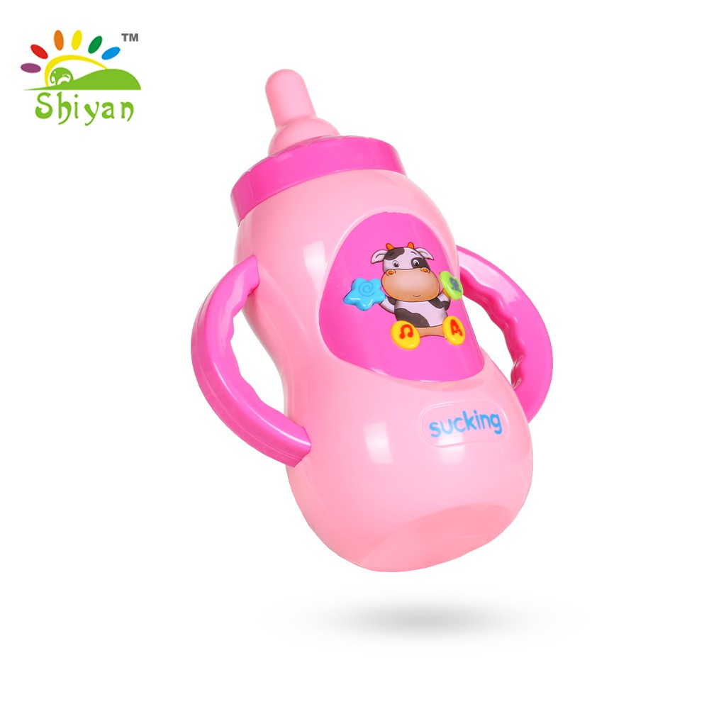 [Shiyan] mainan musik bentuk botol susu / dot dapat diganti / mainan bayi &amp; anak / milk bottle toys