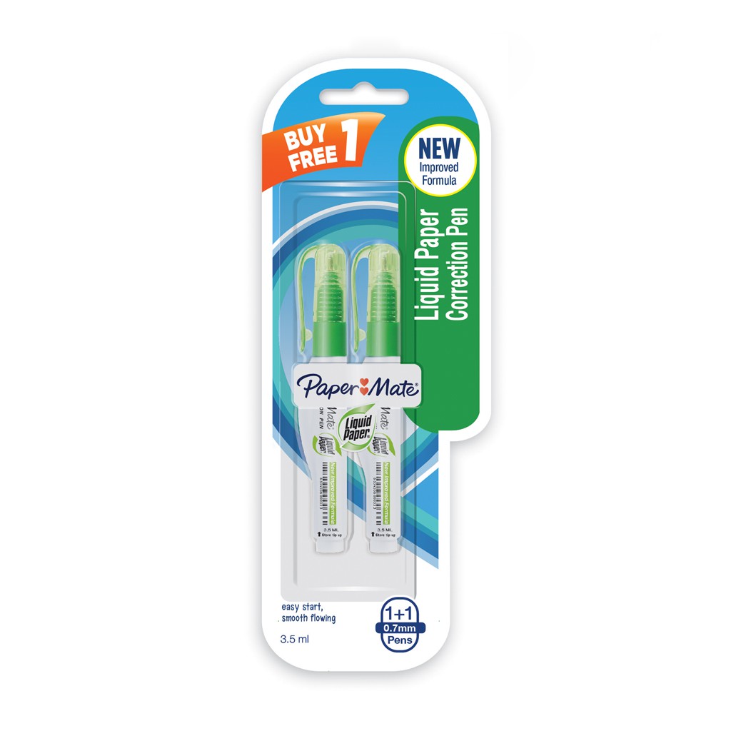 

Liquid Paper Correction Pen / Tip Ex Cair 3,5ml - Isi 2 pcs
