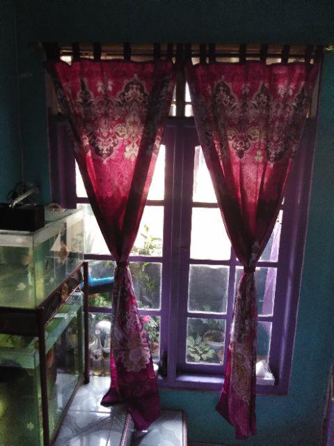 Gorden/korden/horden Pintu Dan Jendela Murah Blue Rosefly