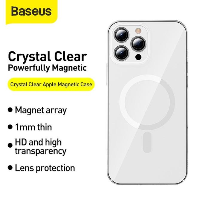 case iphone 13 pro max pro 13 baseus magnetic magsafe hardcase casing ane77u54bm