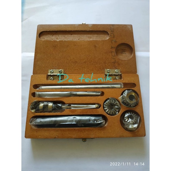 Alat setting klep motor 22 - 24 isi 3 pcs valve seat - face cutter set