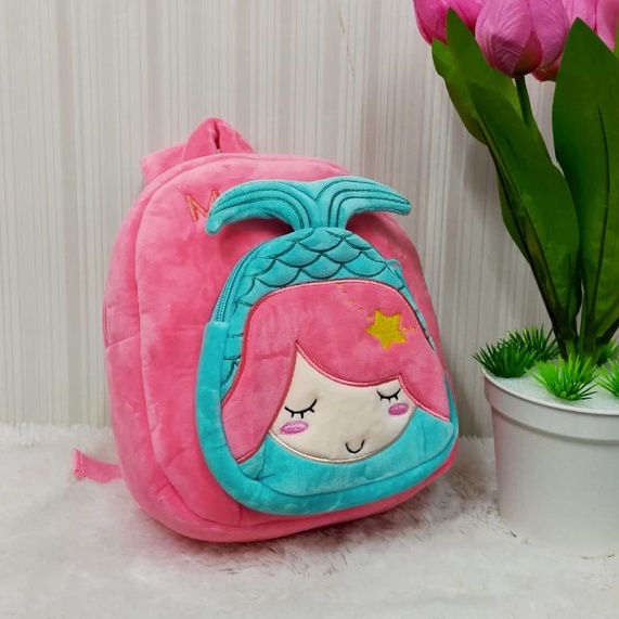 Tas Ransel Mermaid 2rest M/Tas Sekolah Anak Paud TK/Backpack Karakter/Hadiah Ultah