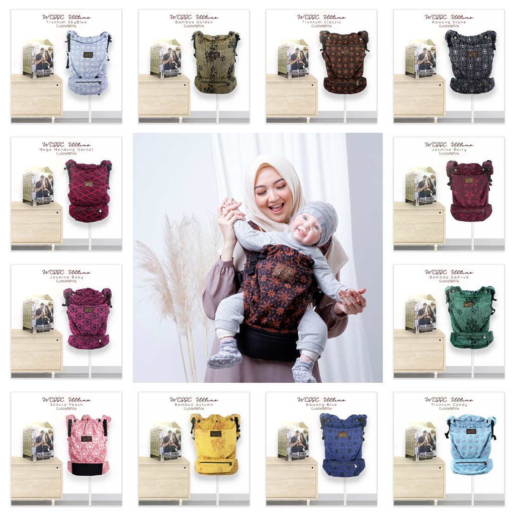 Cuddle Me WCSSC Jacquard Ultimo Gendongan Tenun Bayi Hipseat M Shape Carrier Original Cuddleme