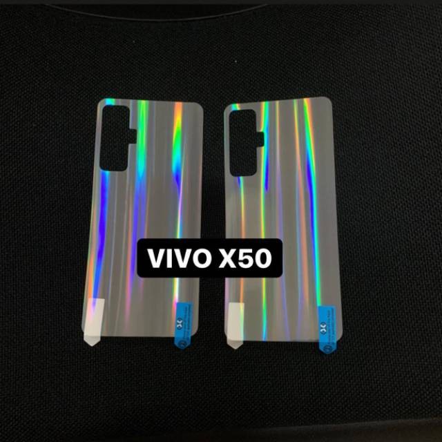 VIVO X60 X60 PRO X50 X50 PRO V9 V15 V15 PRO V17 PRO V19 ANTI GORES BELAKANG SKIN BACK AURORA GARSKIN MOTIF PELANGI TRANSPARAN