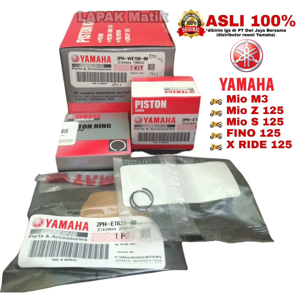 Piston Kit Ring Seher Set MIO M3 MIO S Z FINO 2PH ORI Yamaha