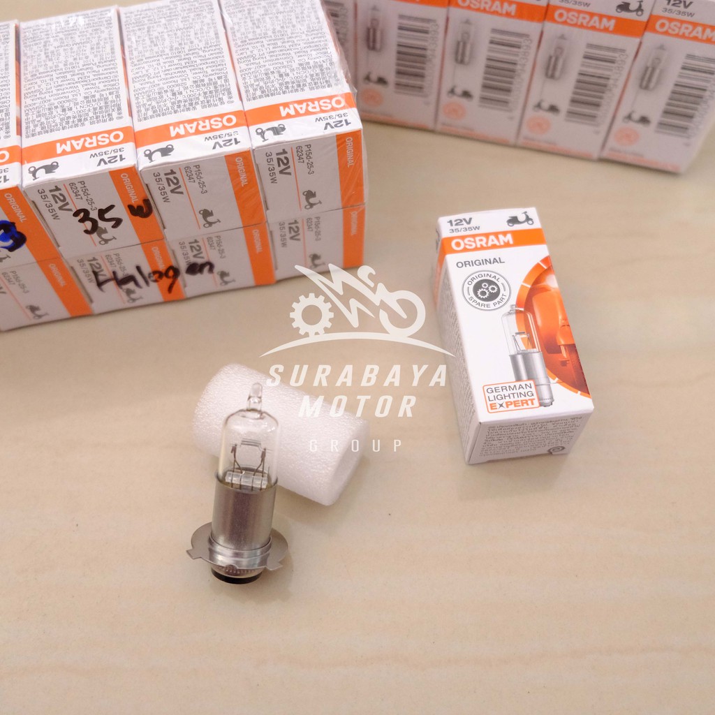 Lampu Motor Bohlam K3 Osram 12V 100% Genuine GL Supra X Lama GL Pro Kaki 3