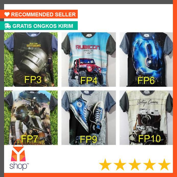 TERLARIS  GROSIR Kaos 3D Full Print Thailand