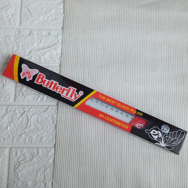 

Penggaris Butterfly 30 cm (Isi 12 pcs)