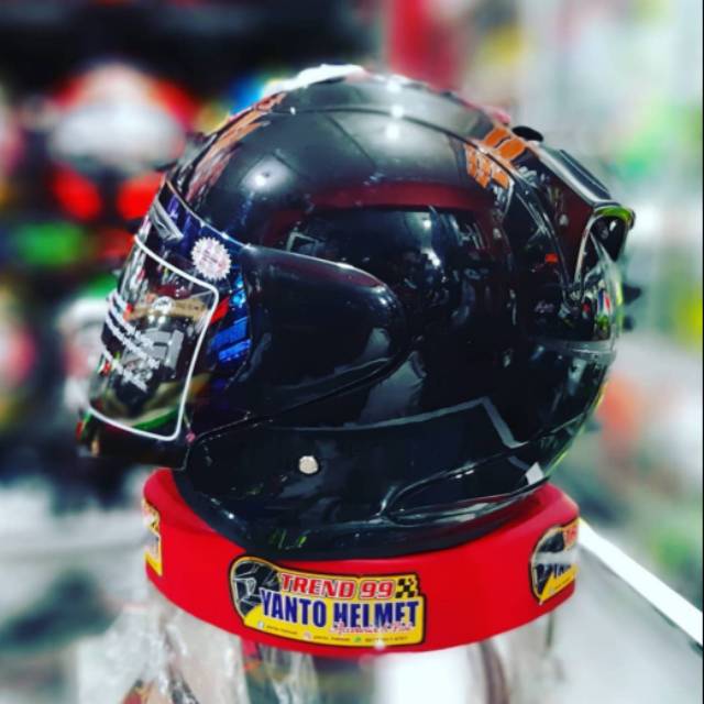 REPLICA ARAI RAM 5 BLACK GLOSSY MERK SCOTT