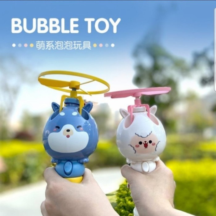 Mainan anak flying bubble karakter bubble ufo terbang Grosir