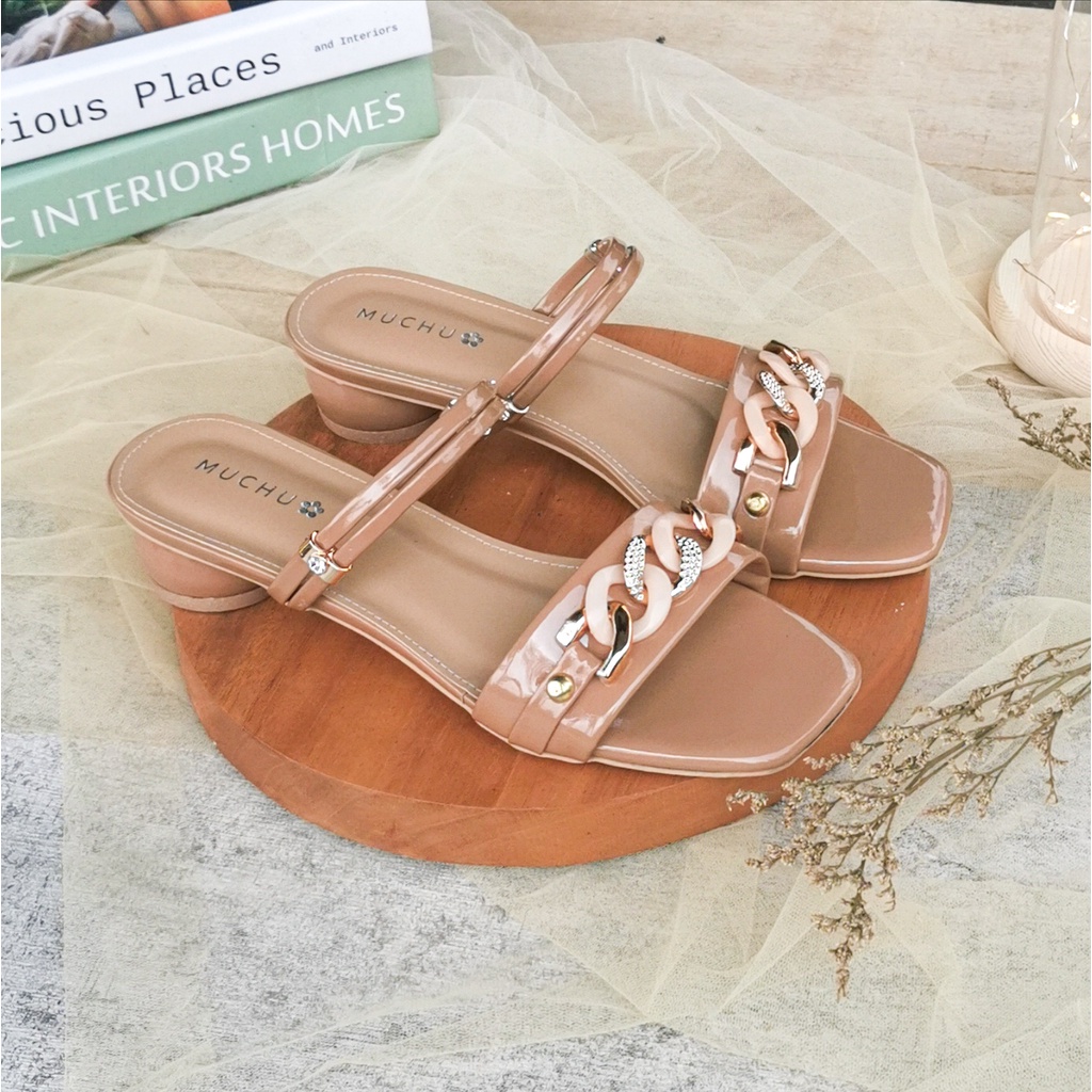 QZ - Lenora Sandal Flat Casual Model Terbaru CU 01