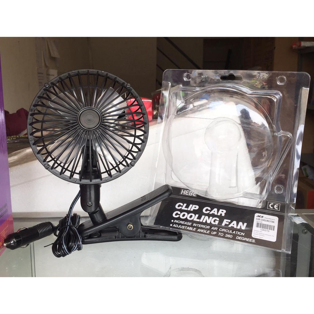 Kipas Jepit Clip Mobil Clip Car Cooling Fan Ori Hebe A01cr