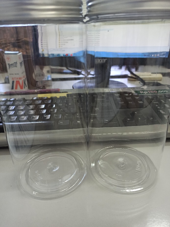 Pet Plastic Jar Bottle Honey Jar Transparent Food Jar Biscuit Jar Packing Sealing Jar Tea Pot(silver Cover Free Gasket)