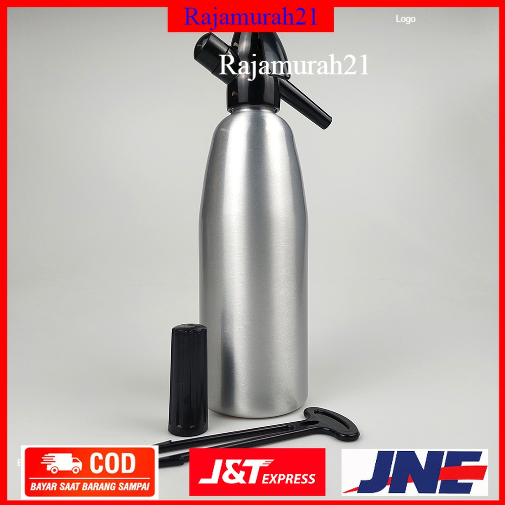 AFFORANY DIY Botol Pembuat Soda Siphon Maker Bartender CO2 1 Liter SD-MY - Silver