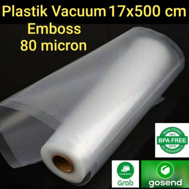  Plastik  Vakum Emboss  Roll  17x500 cm tekstur diamond vacuum  